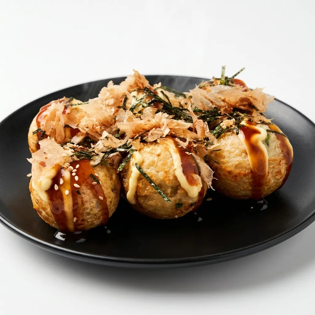 Ebiyaki shrimp takoyaki at Takoyami Japanese Street Foods in Calgary NE